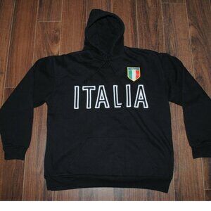Emanueline Italia Black Hoodie Large Chest 42"